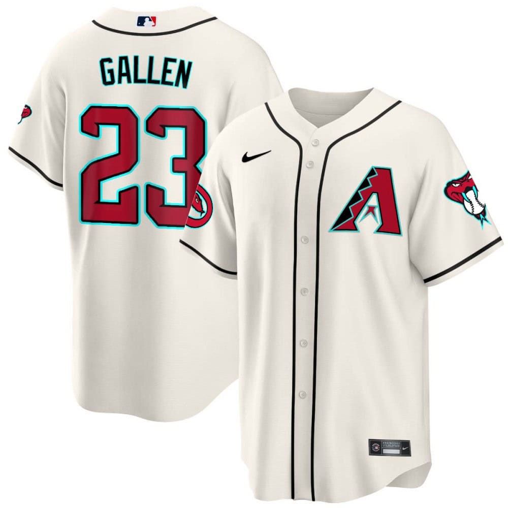 Men Arizona Diamondback #23 Gallen Cream 2024 Nike Cool Base MLB Jersey->indianapolis colts->NFL Jersey